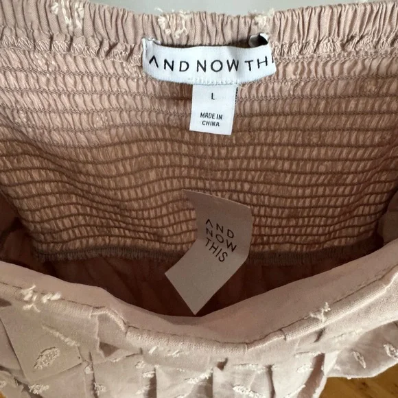 Embroidered Smocked Back Puff Sleeve Dress - Picture 4 of 6